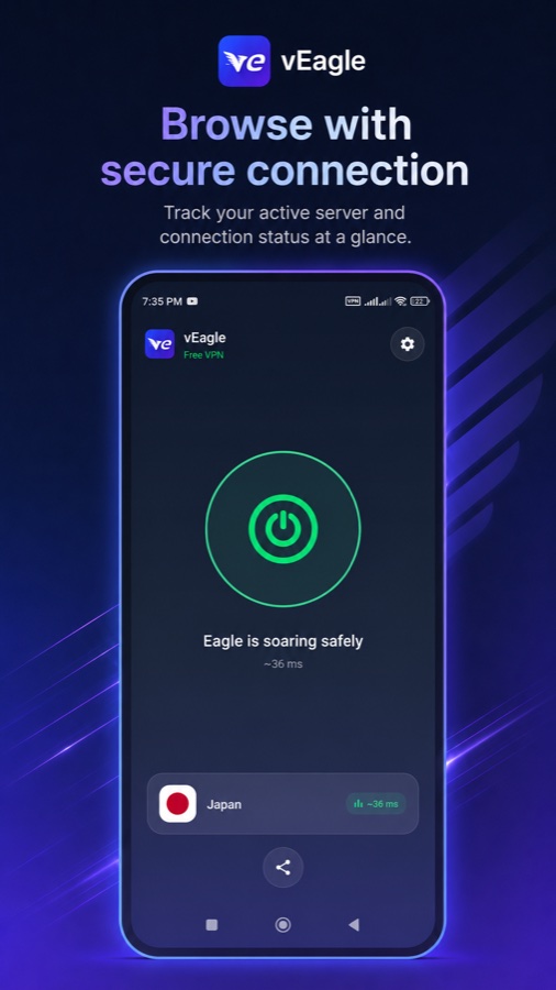vEagle VPN, Android app